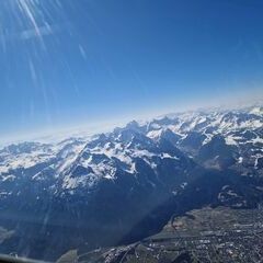 Flugwegposition um 12:14:00: Aufgenommen in der Nähe von Gemeinde Nüziders, Nüziders, Österreich in 2848 Meter